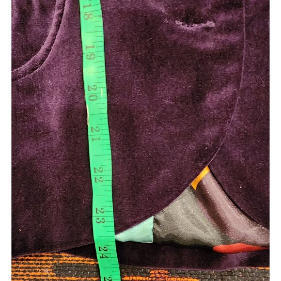 NEW Vintage Forever Velvet Blazer Purple, Gold Buttons Large - Picture 12 of 16
